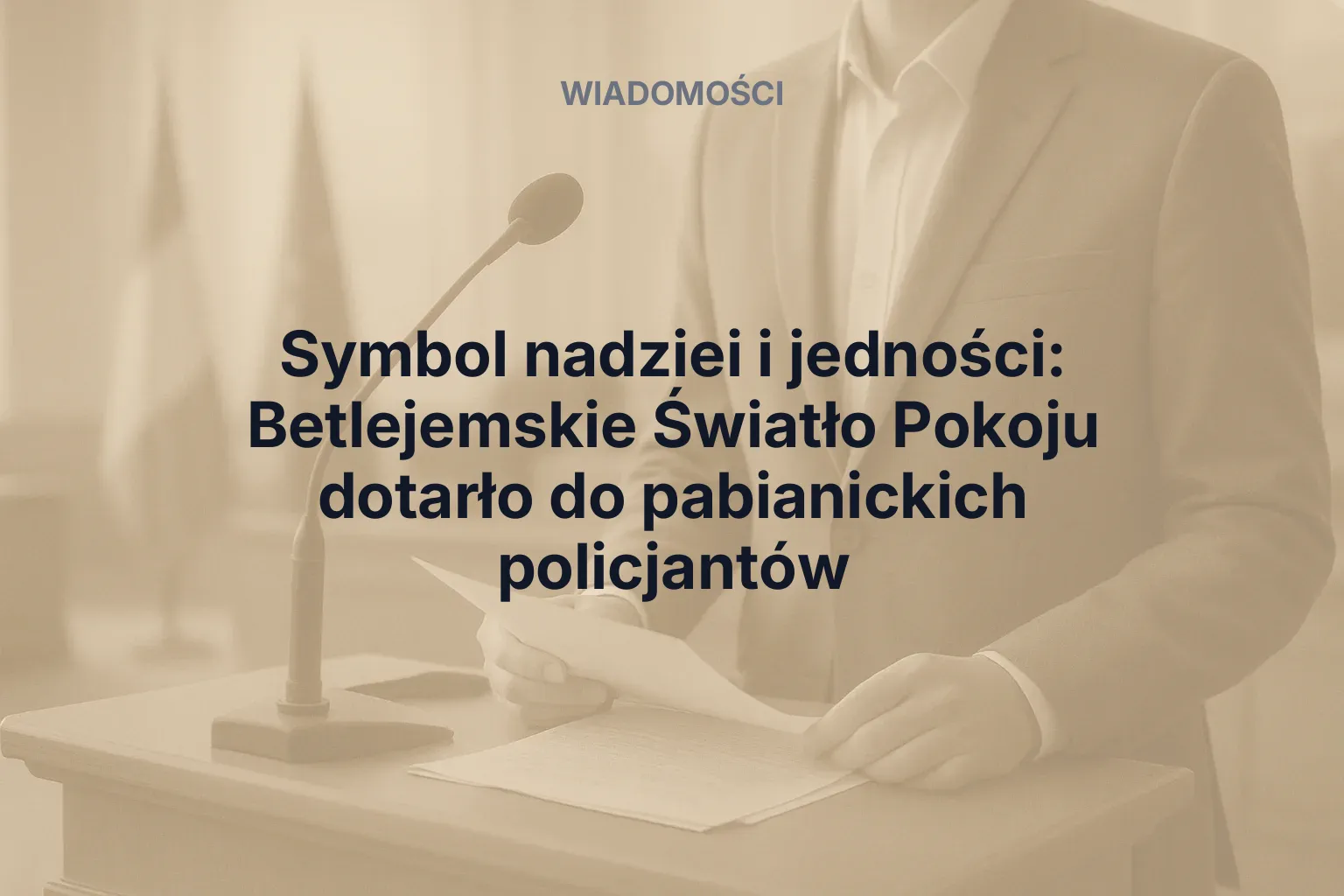 Symbol nadziei i jedności: Betlejemskie Światło Pokoju dotarło do pabianickich policjantów