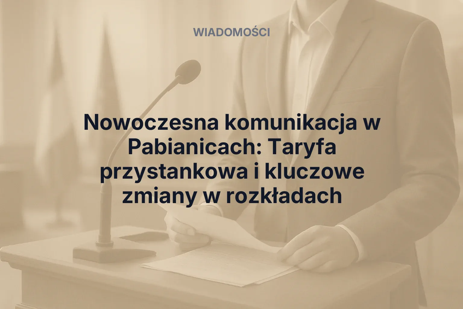 Miniatura: Nowoczesna komunikacja w Pabianicach: Taryfa przystankowa i kluczowe zmiany w rozkładach