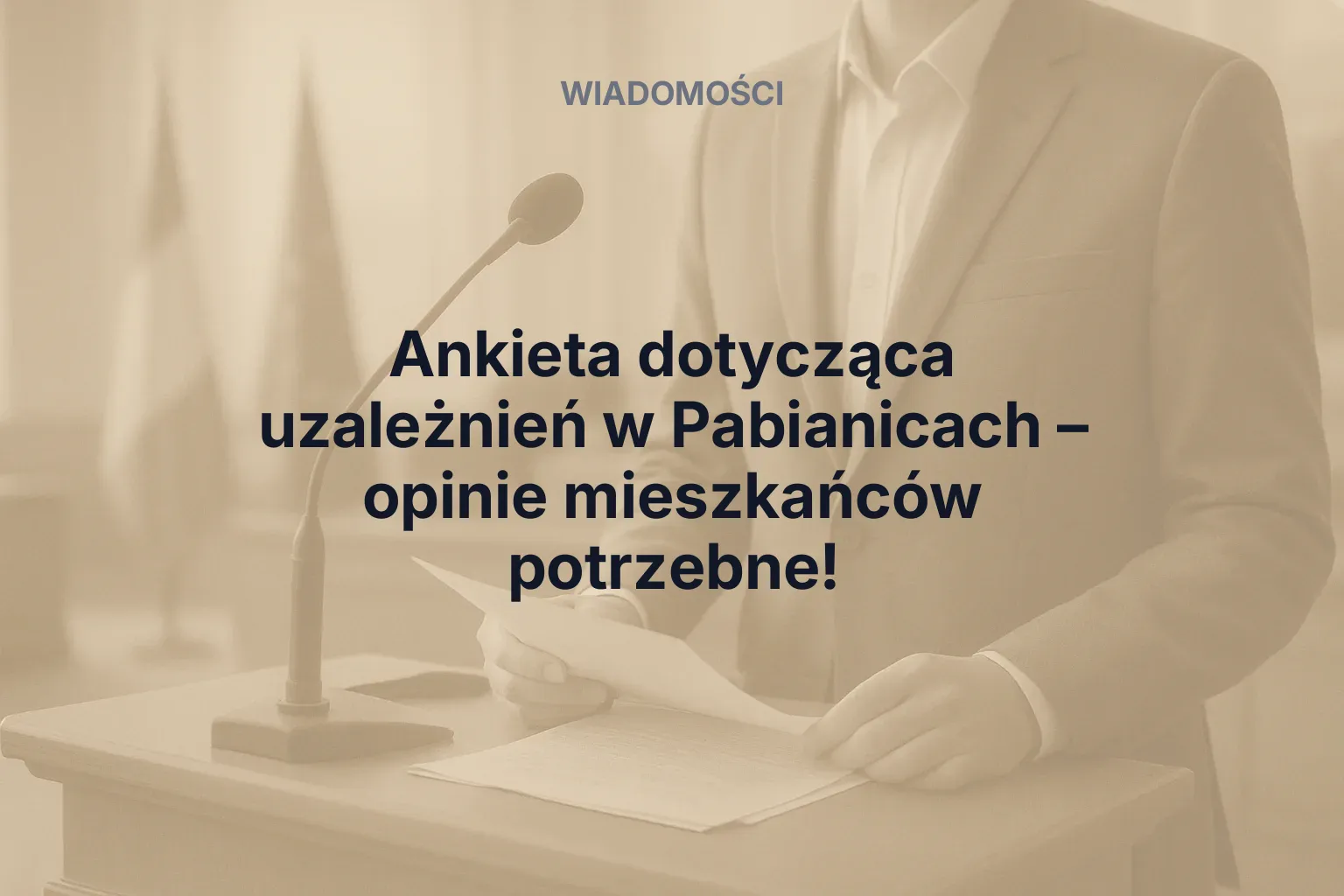 Artykuł: Ankieta dotycząca uzależnień w Pabianicach – potrzebne są opinie mieszkańców!