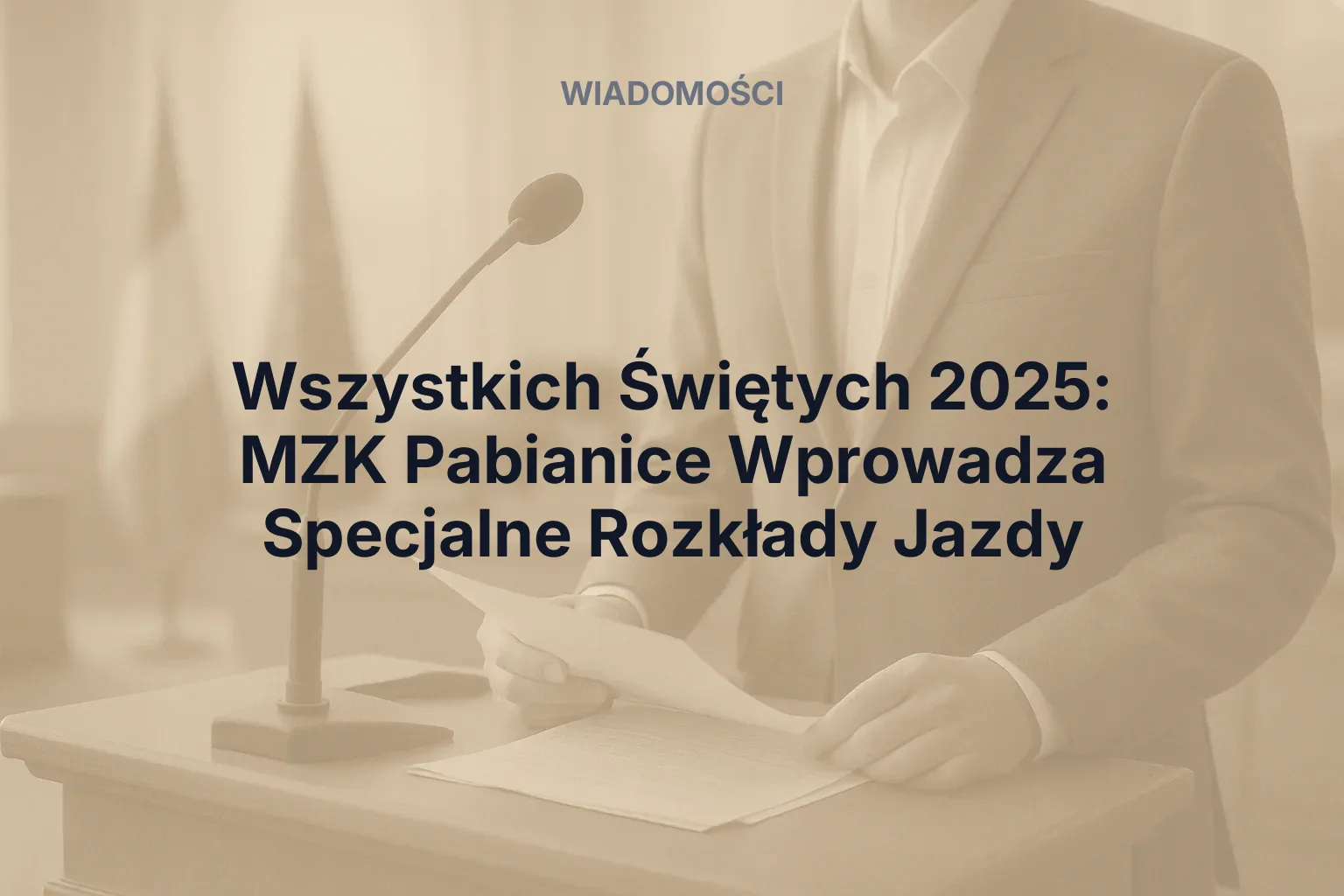 Wszystkich Świętych 2025: MZK Pabianice Wprowadza Specjalne Rozkłady Jazdy