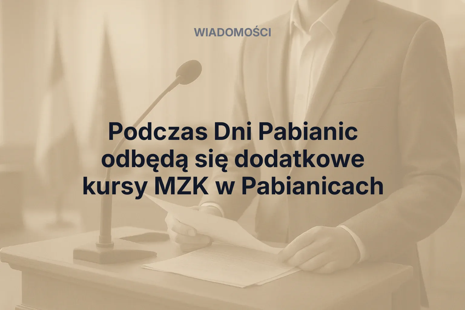 Podczas Dni Pabianic odbędą się dodatkowe kursy MZK w Pabianicach