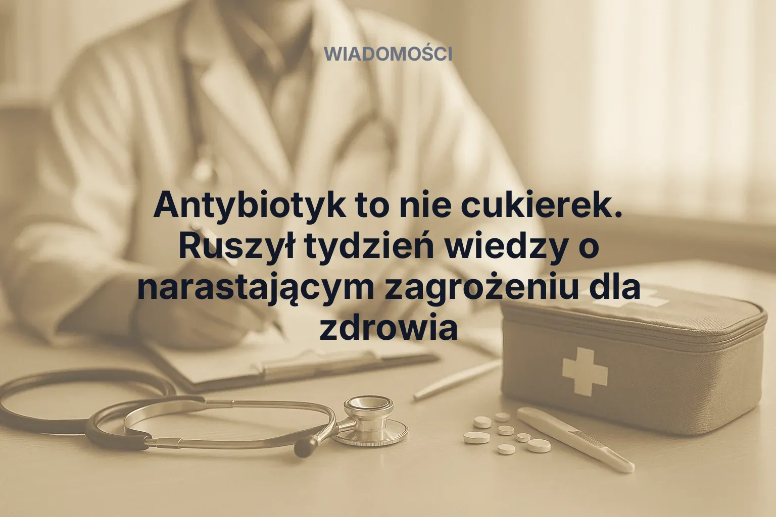 Miniatura: Antybiotyk to nie cukierek. Ruszył tydzień wiedzy o narastającym zagrożeniu dla zdrowia
