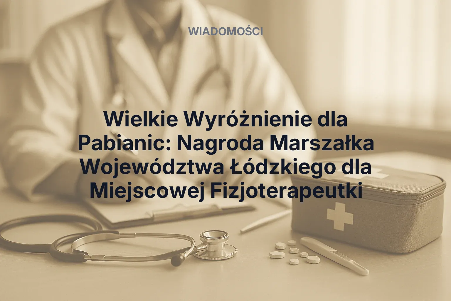 Miniatura: Wielkie Wyróżnienie dla Pabianic: Nagroda Marszałka Województwa Łódzkiego dla Miejscowej Fizjoterapeutki